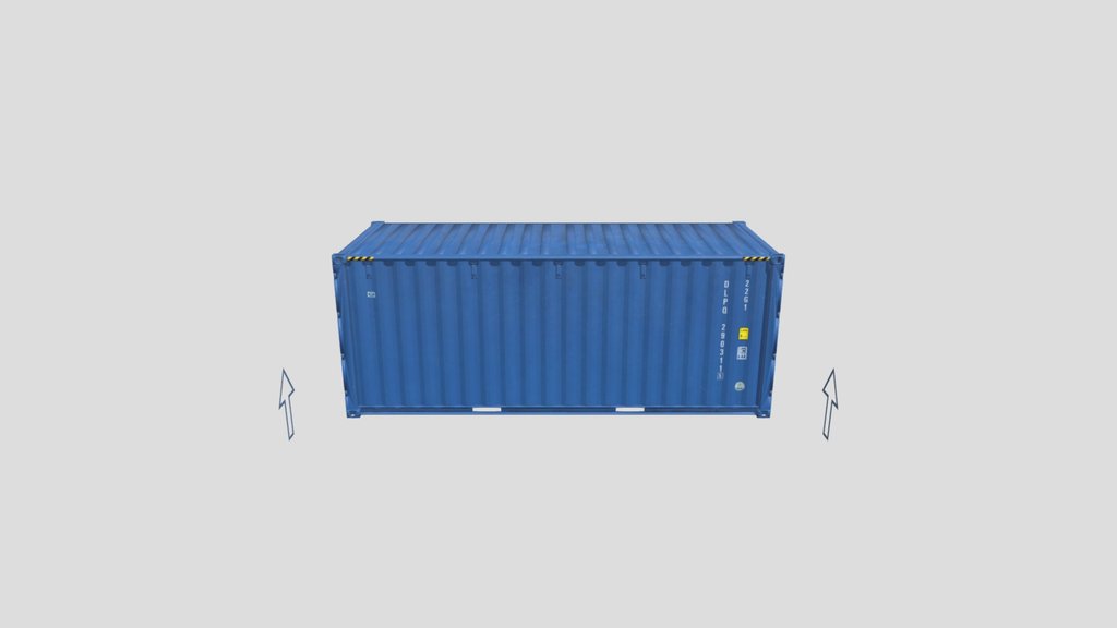 20ft Cargo Container Blue