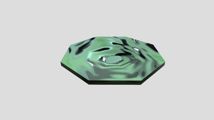 low poly plate