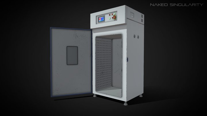 Hot Air Oven | Sterilize | Low poly | PBR 3D Model