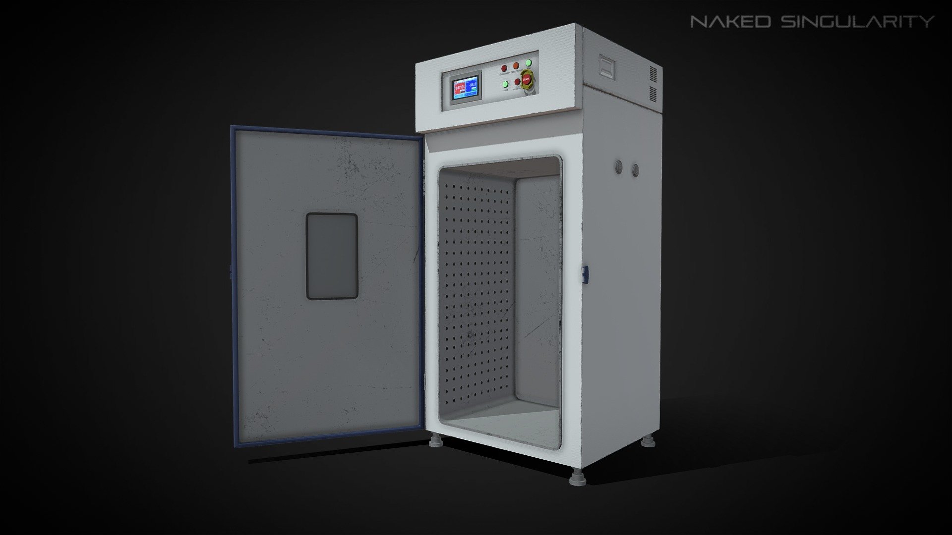 Hot Air Oven Sterilize Low poly PBR Buy Royalty Free 3D model