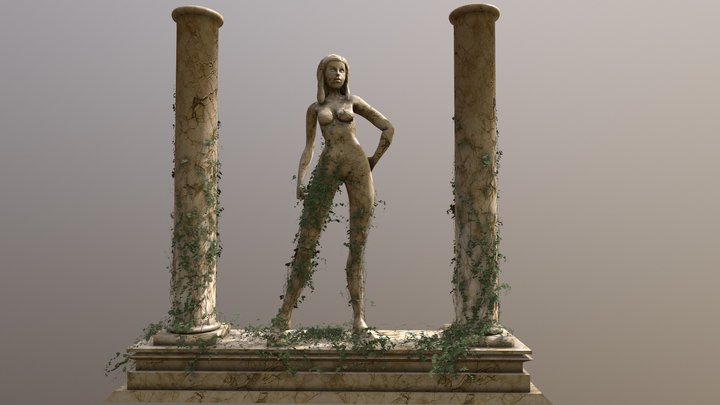 Marble Statue 3D Model