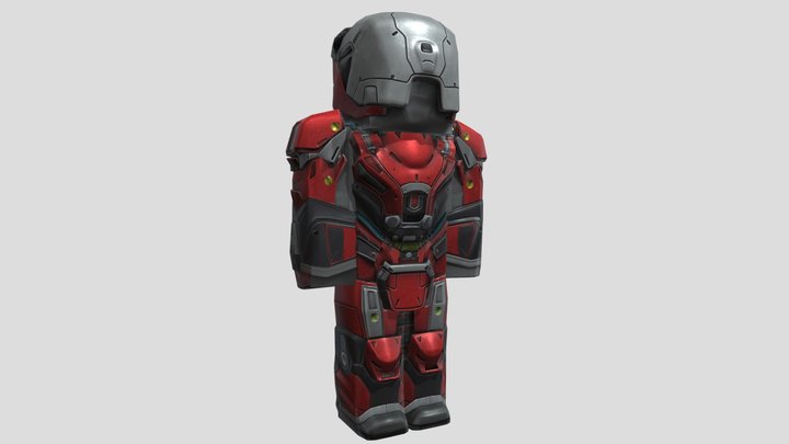 Space Engineer - Minecraft character 3D Model