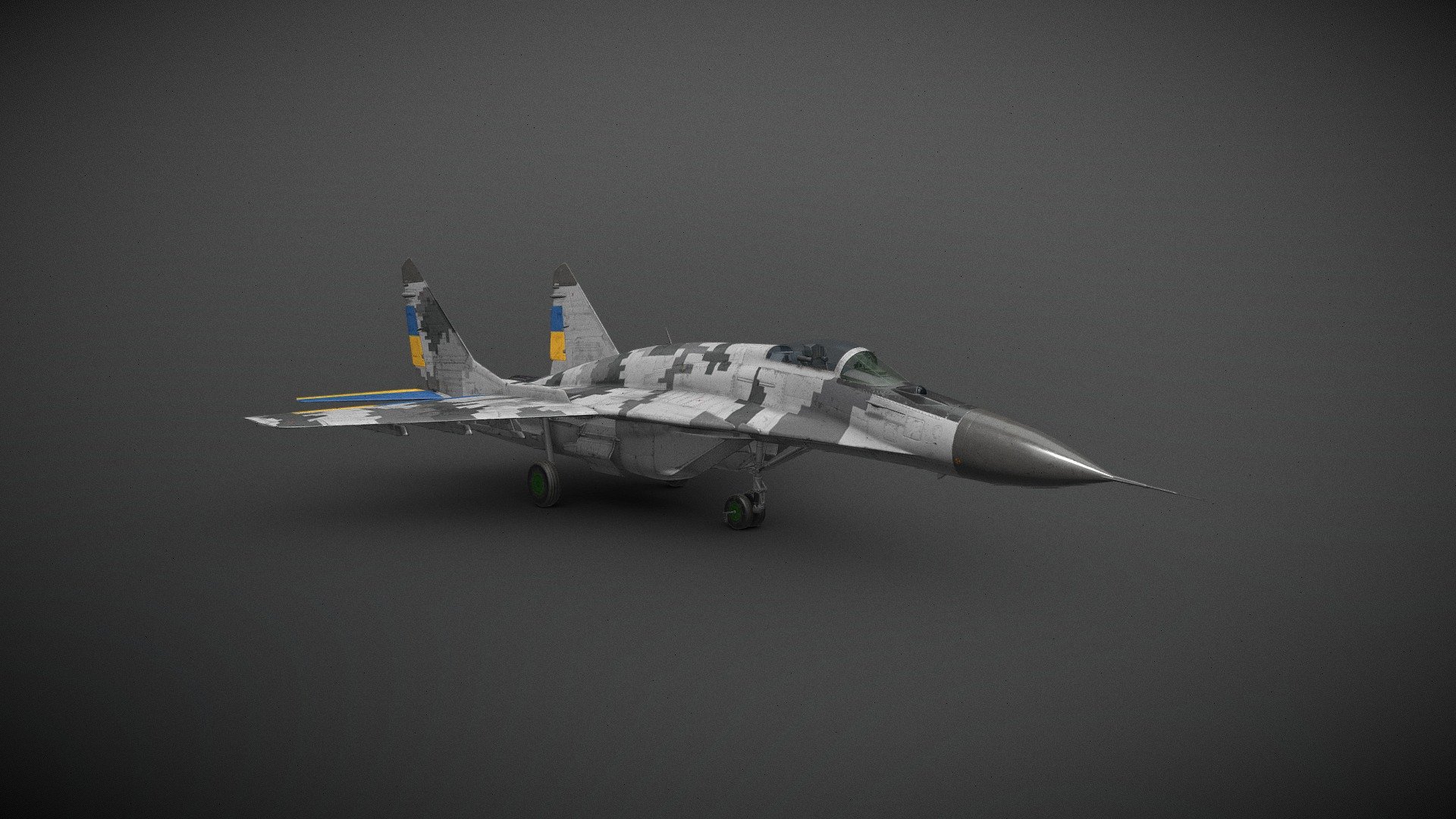 MiG-29 Ukraine Regular 2009 High Visibility - 3D model by Nestea Games ...