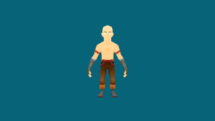 lowpoly Character VK 3D Model