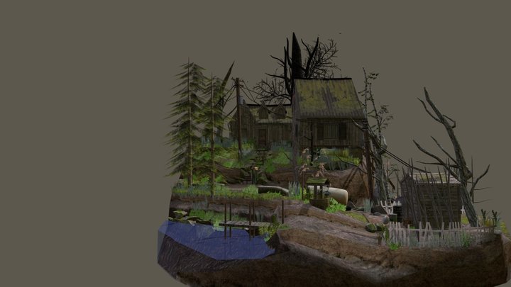 Diorama - Forest Loner 3D Model