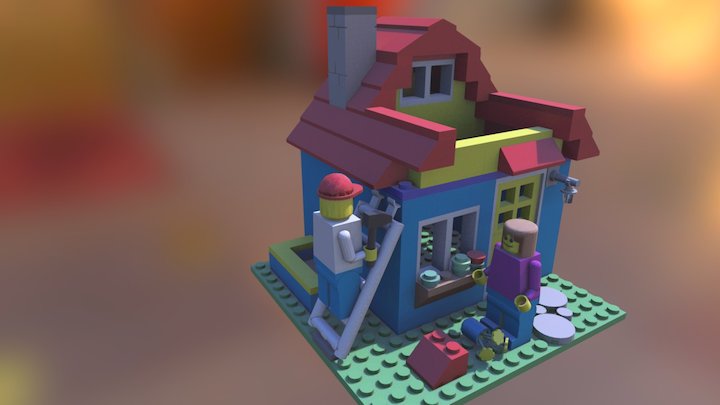 Lego House - Max 3D Model