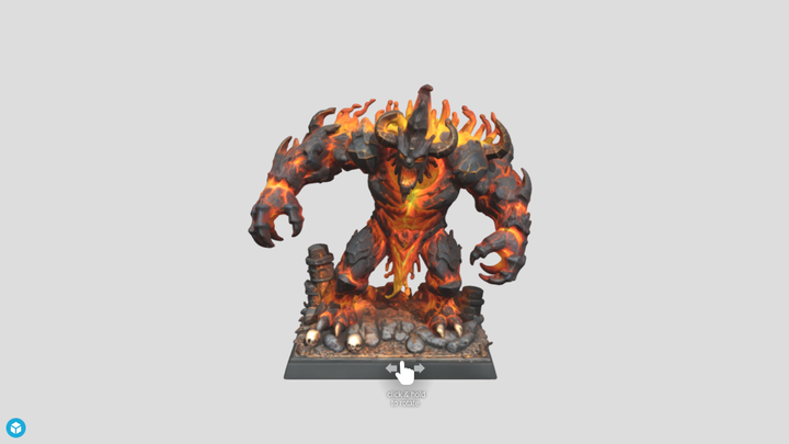 Molten Lava Golem - Trellis 3D vs SupaVoxel