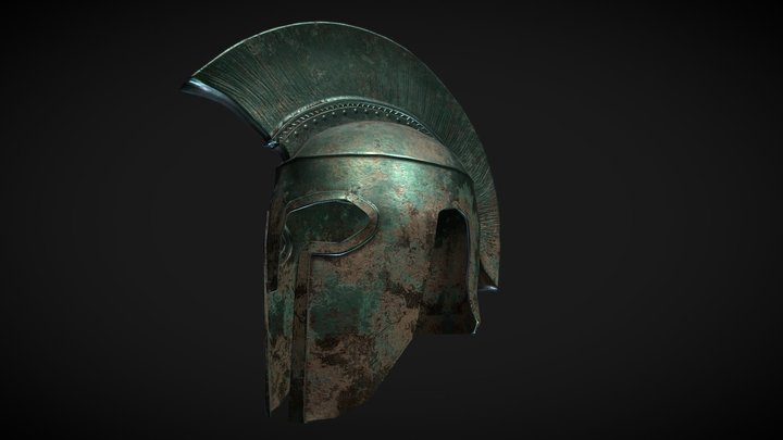 Ancient Greek Helmet 3D Model