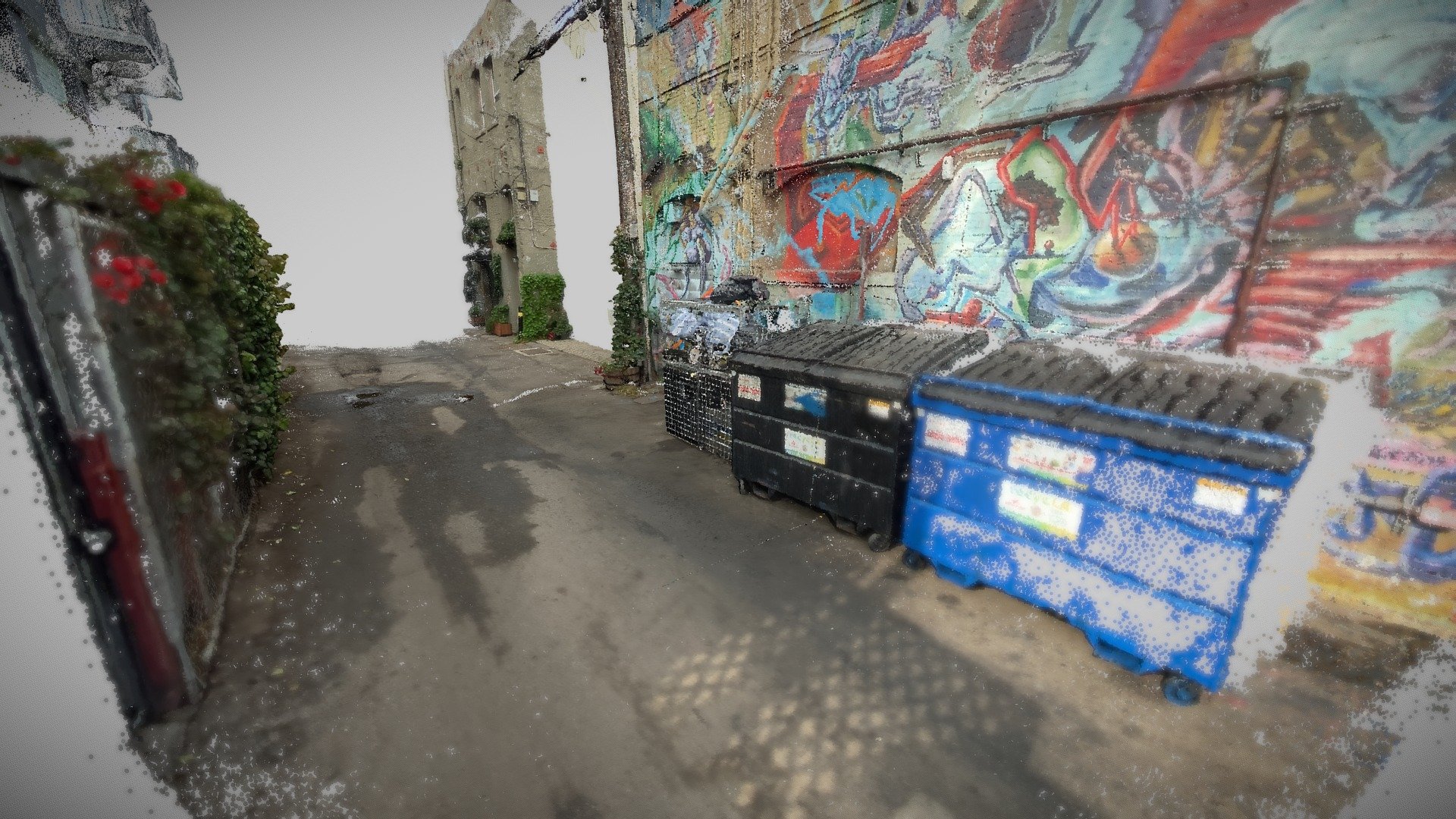 Venice Alley Graffiti Mobile 3D Point Cloud