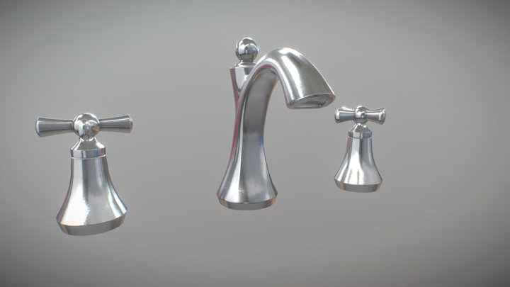 Bathroom Faucet 01 3D Model