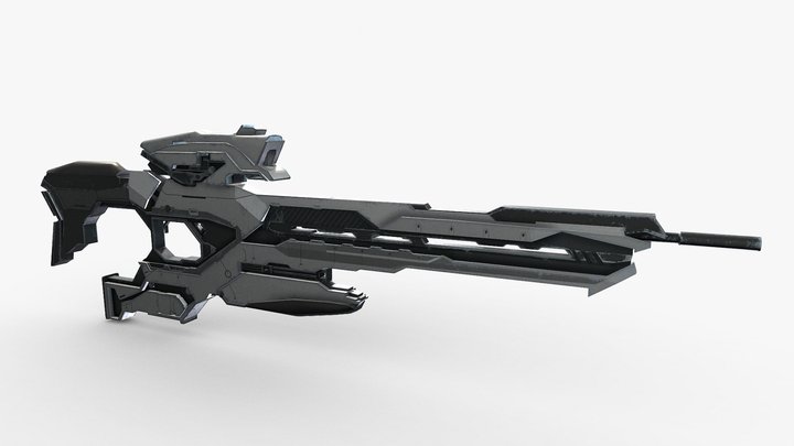 Sci Fi Gun (Low poly) – Modello 3D gratuito STL