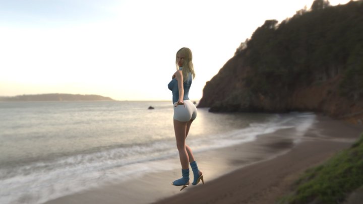3D Model by FVART3D – Hire Ready model girl 3D Model