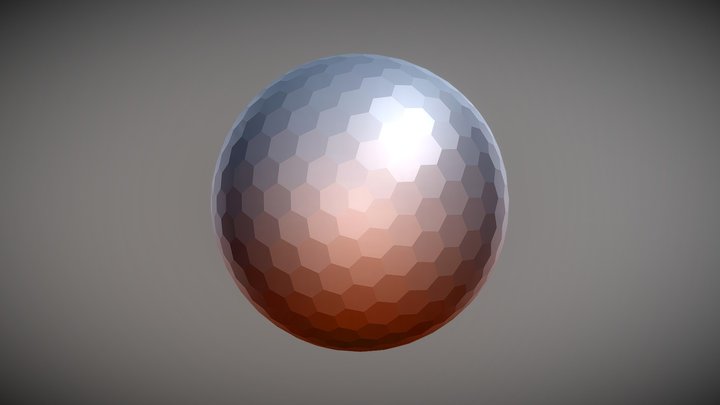 Scifi HexSphere 3D Model