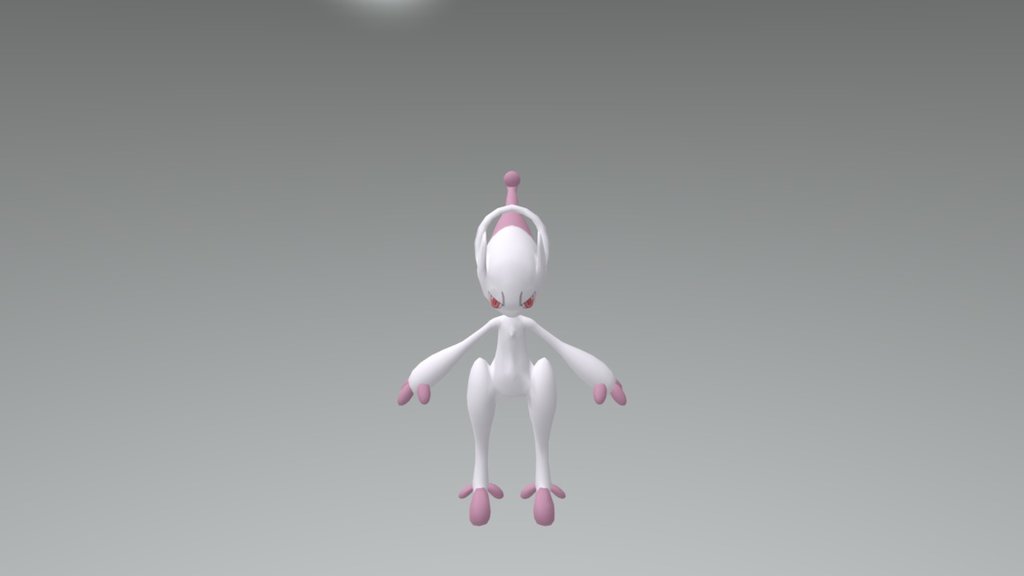 Pokemon Mew Mewtwo Mega Evolution 3D model 3D printable