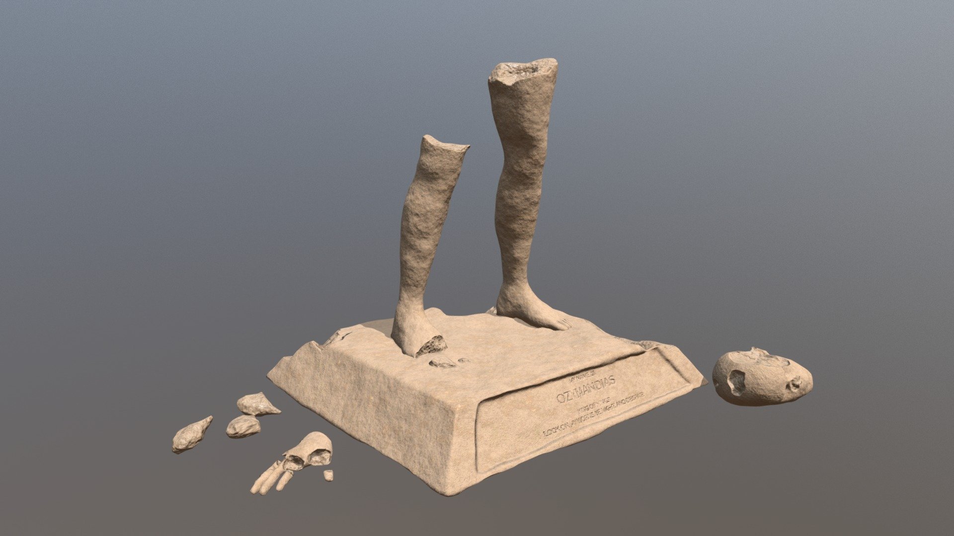 Statue - 3D model by guy.boxall [cb36ed9] - Sketchfab