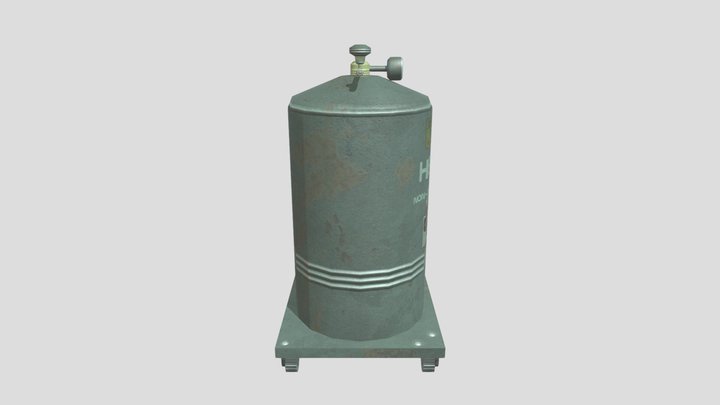 industrial gas tank 3D Model