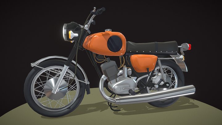 Motorcycle model "Planeta Sport" 3D Model