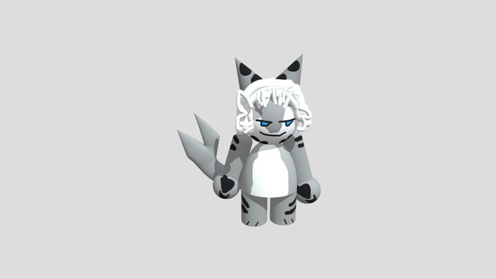 Tiger Shark Dude 3D Model