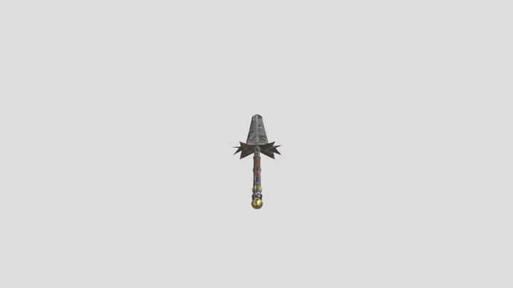 Fantasy Weapon Swordspear 3D Model