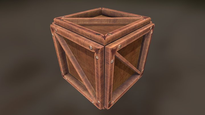 Packing Crate  UV-N-Textured 3D Model