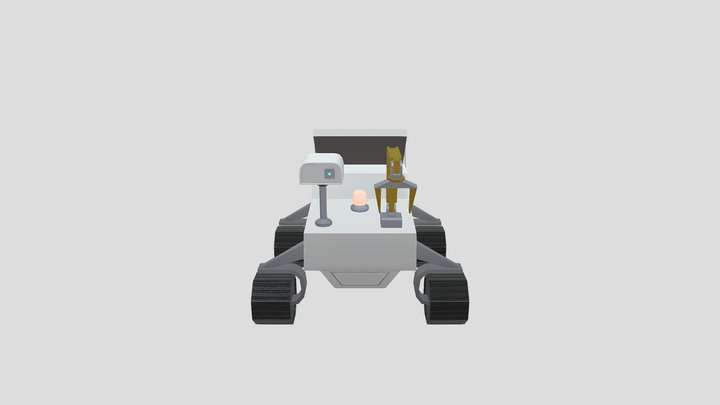 LowPoly Mars Rover 3D Model