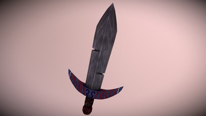 [1] Handpainted Sword 3D Model