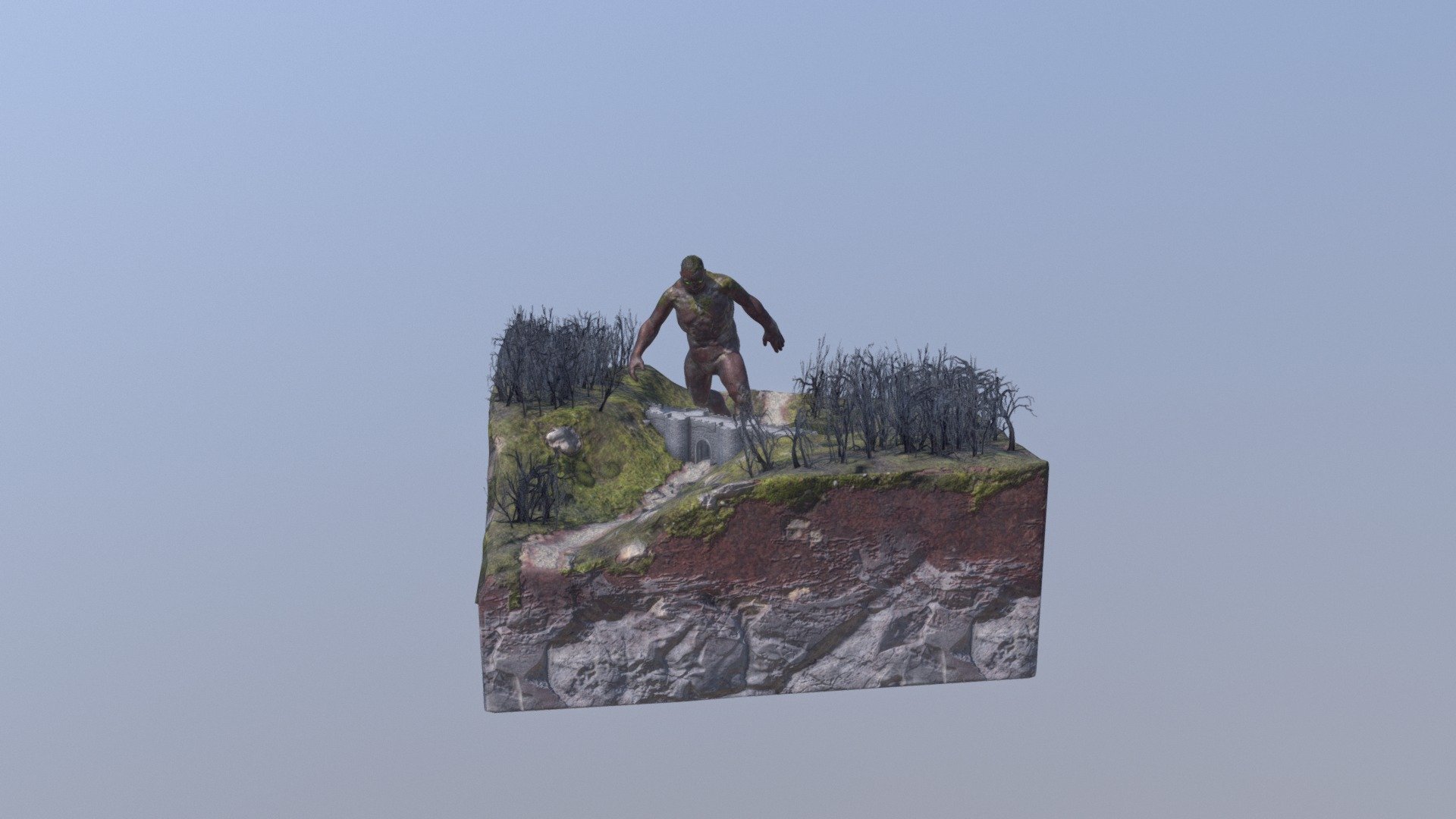 Mud Giant Diorama