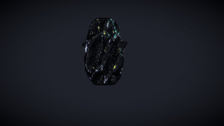 Alien Egg (Raw) 3D Model