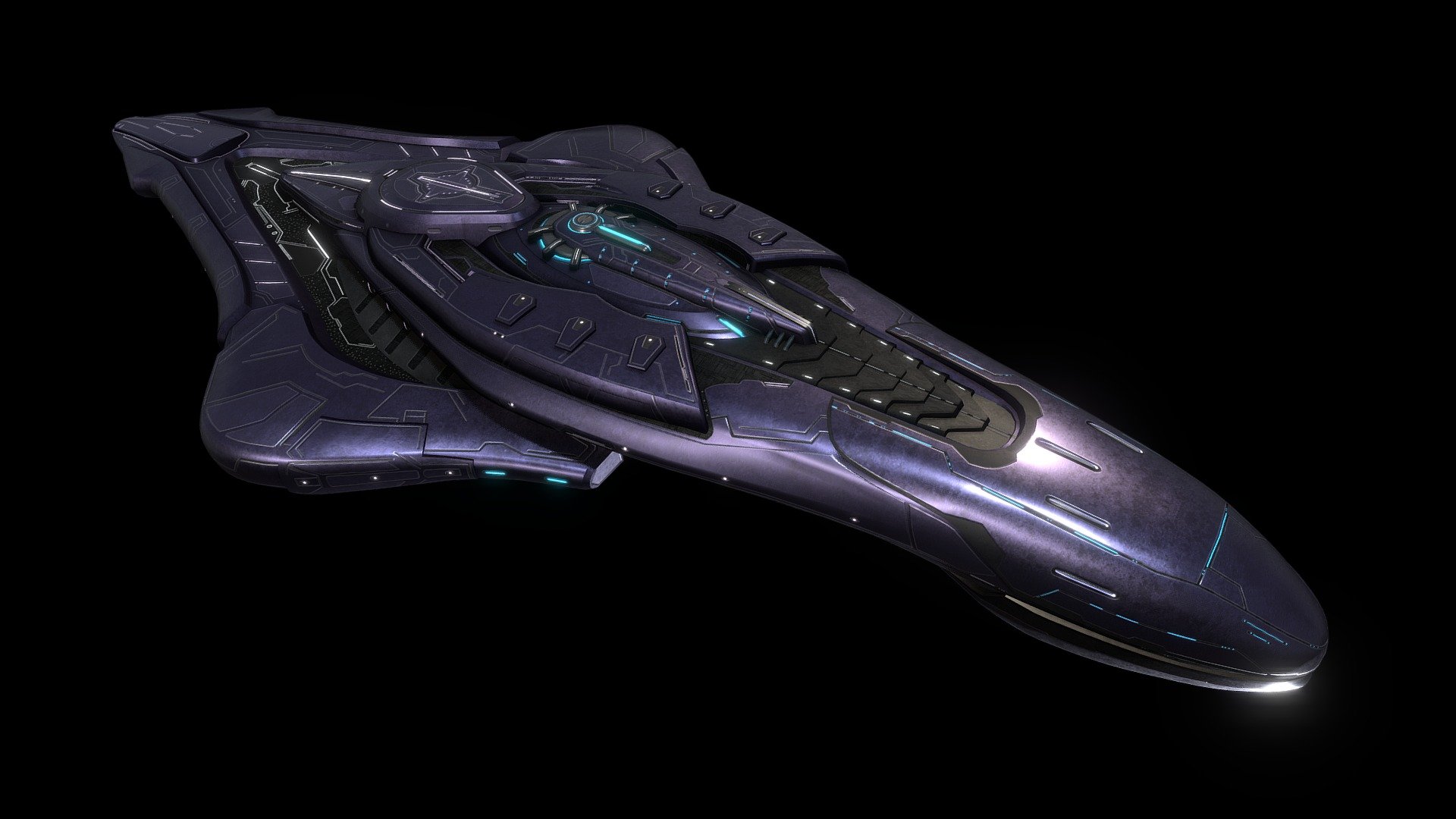 ArtStation - Sins of the Prophets DOS-class supercruiser V2 (Complete)