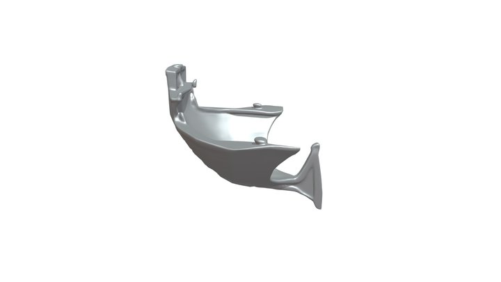 Wooden rowboat with seats 3D Model