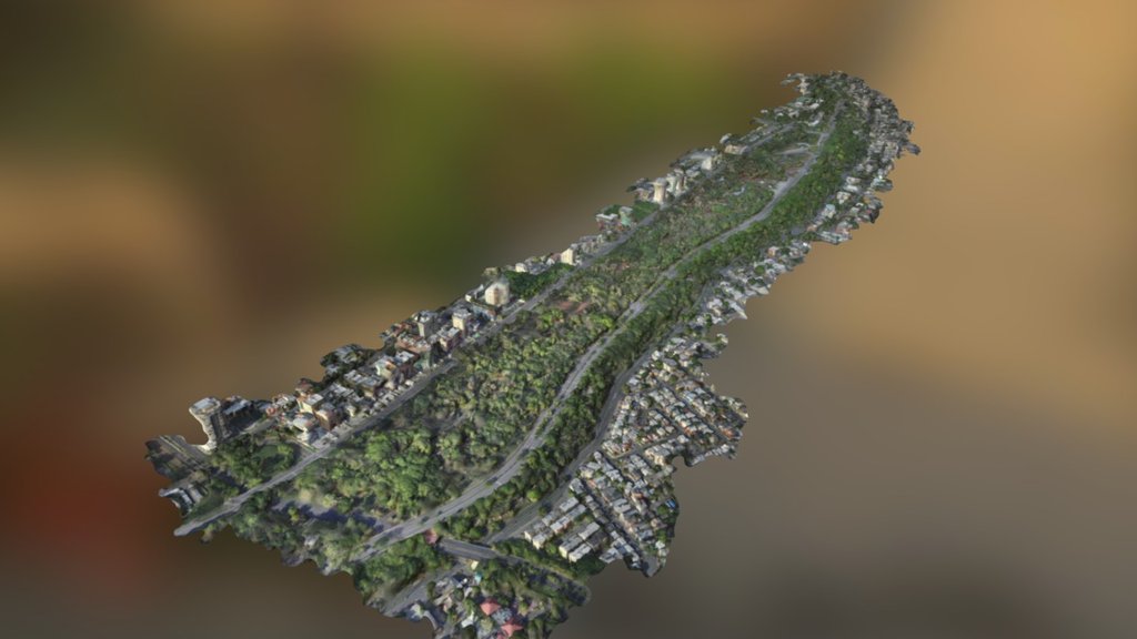 Parque Mirador Sur Simplified 3d Mesh