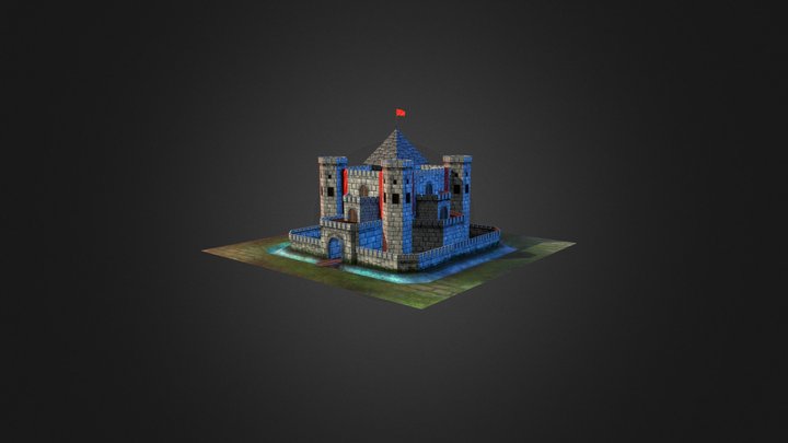 Mobile game Castle 3D Model