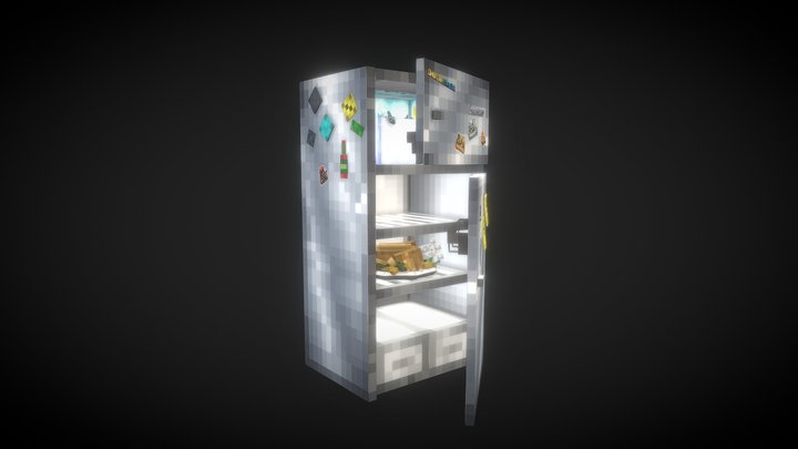 Freezer fridge Felix x CombatCraft FREE 3D Model