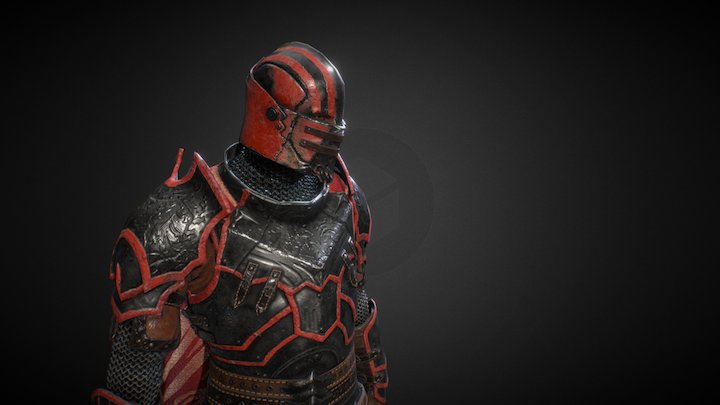 Iron Blade - Hellforged Armor 3D Model