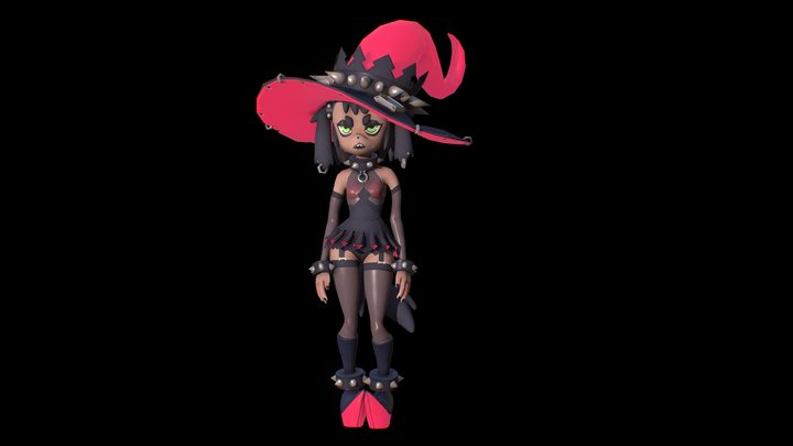 Bad dog witch 3D Model