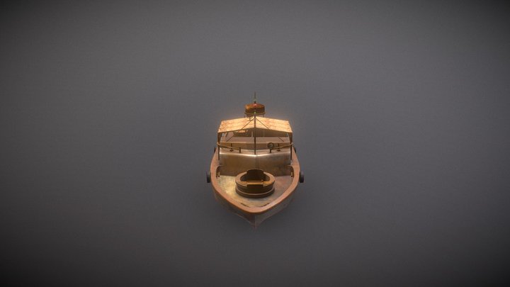 3d model boat mk II 3D Model