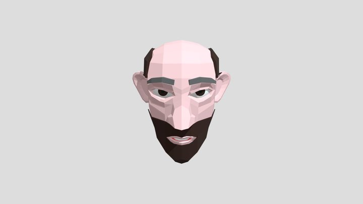 bald man Head 3D Model