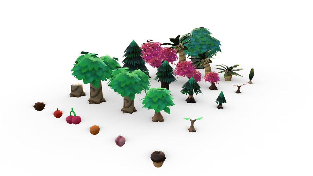 FREE DOWNLOAD Low poly nature pack