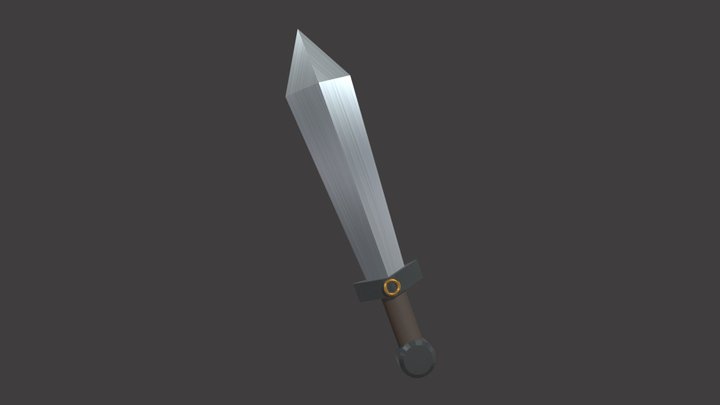 Cartoon Sword for RPGs 3D Model