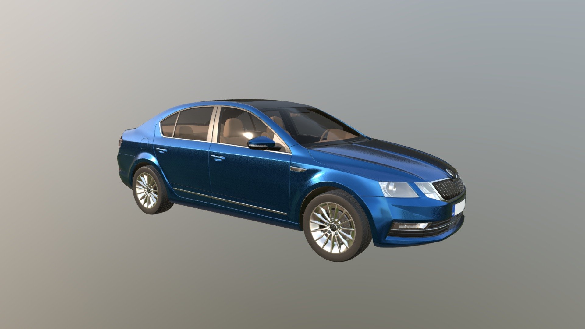 Skoda octavia 3d model