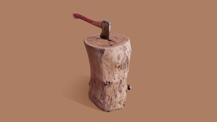 900lbs | Axe n' Log Photogrammetry 3D Model
