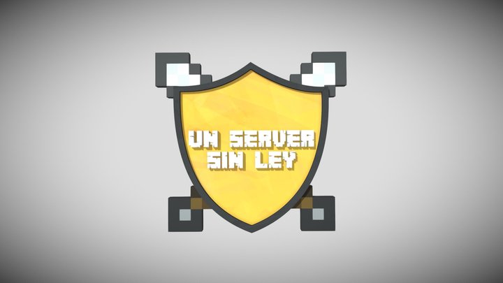 Logo Un Server Sin Ley 3D Model