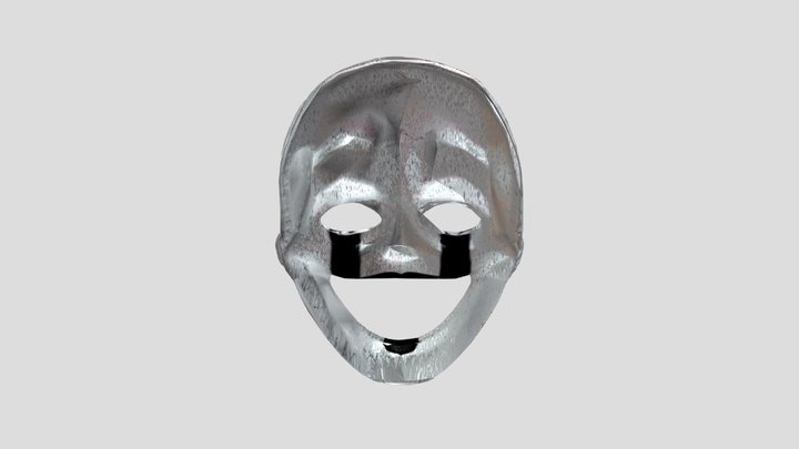 Puppet Mask Low Poly 3D Model