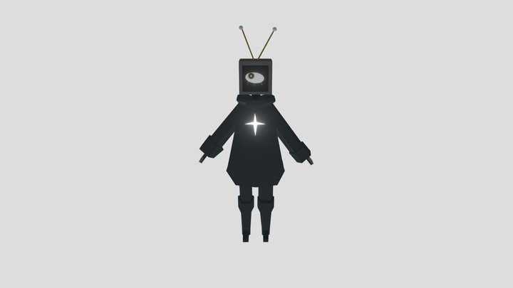 tv-head silly dancing 3D Model