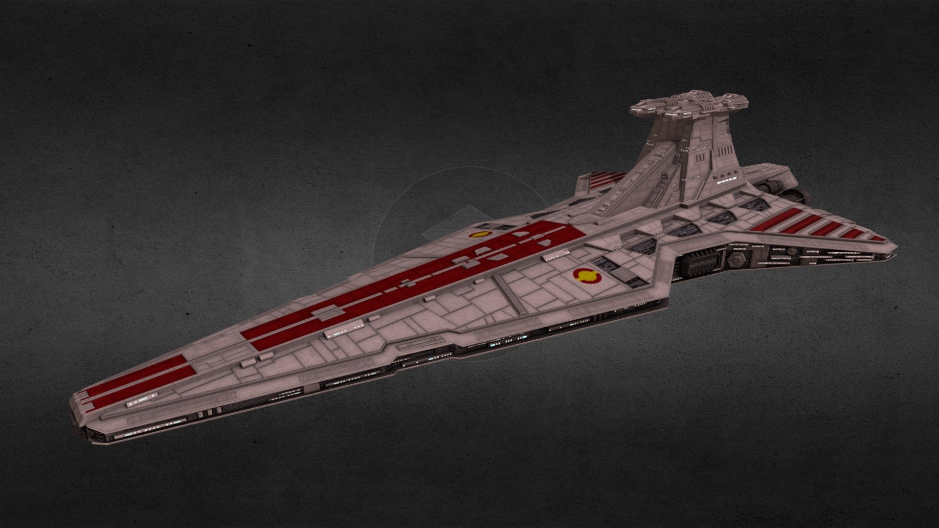 venator class star destroyer 3d model