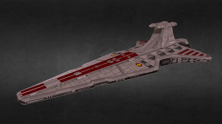 Republic Venator-class Star Destroyer 3D Model