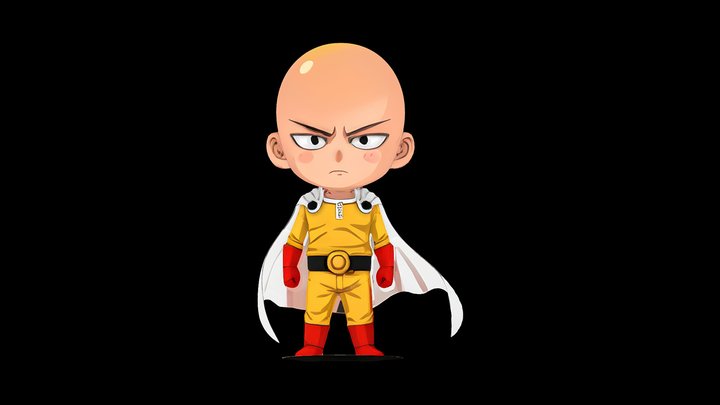 Chibi Saitama 3D Model