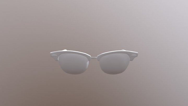 Ray Ban Clubmaster 3D Model