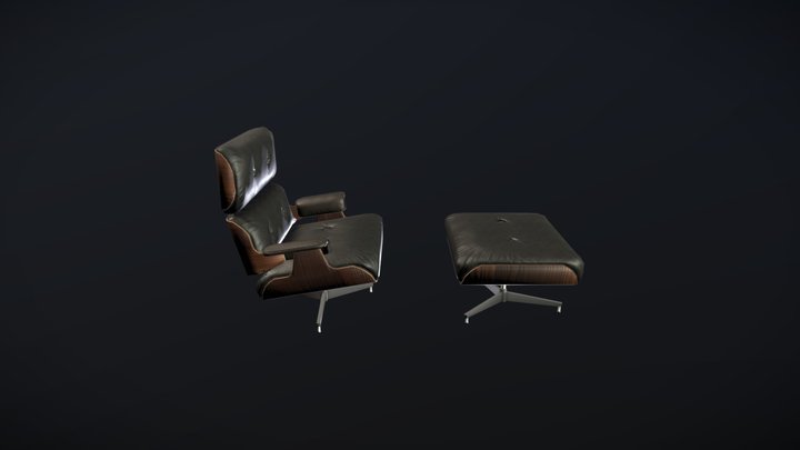 Eames Chair Lounge 3D Model