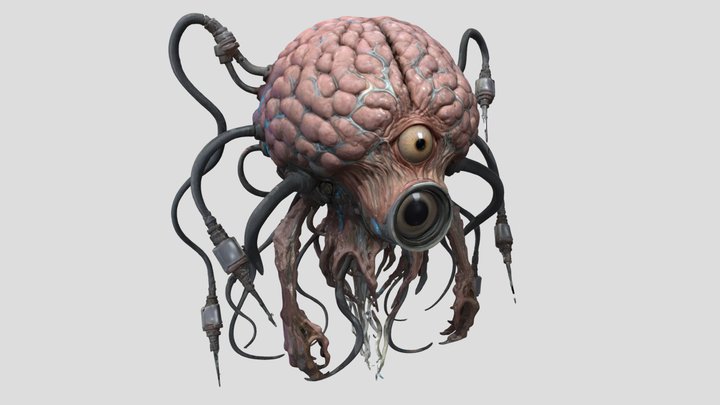 Neurothrix Voxmind - alien monster – Gratis 3D-model STL